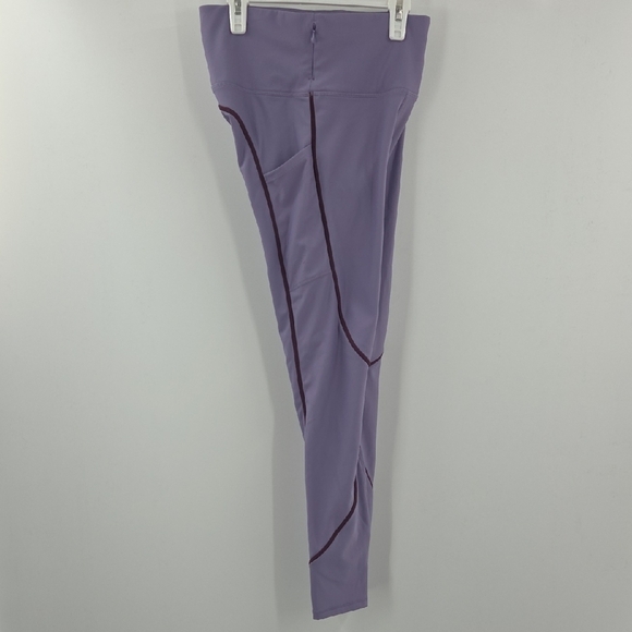 Fabletics Purple Leggings with Dark Purple Trim - Picture 14 of 16